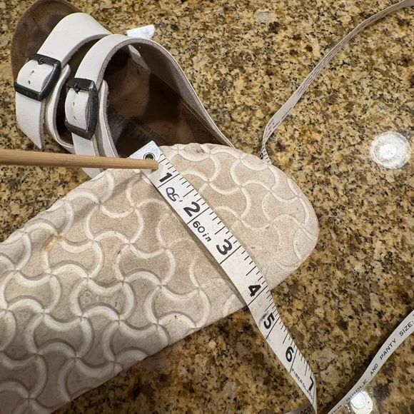 Birkenstock Arizona White Birkoflor Sandals Slides Size 41 US Wmns 10-10.5 Wide - Picture 11 of 11